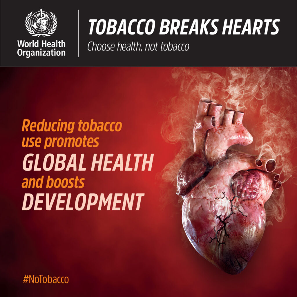 Tobacco Breaks Hearts Graphic – reducing tobacco use