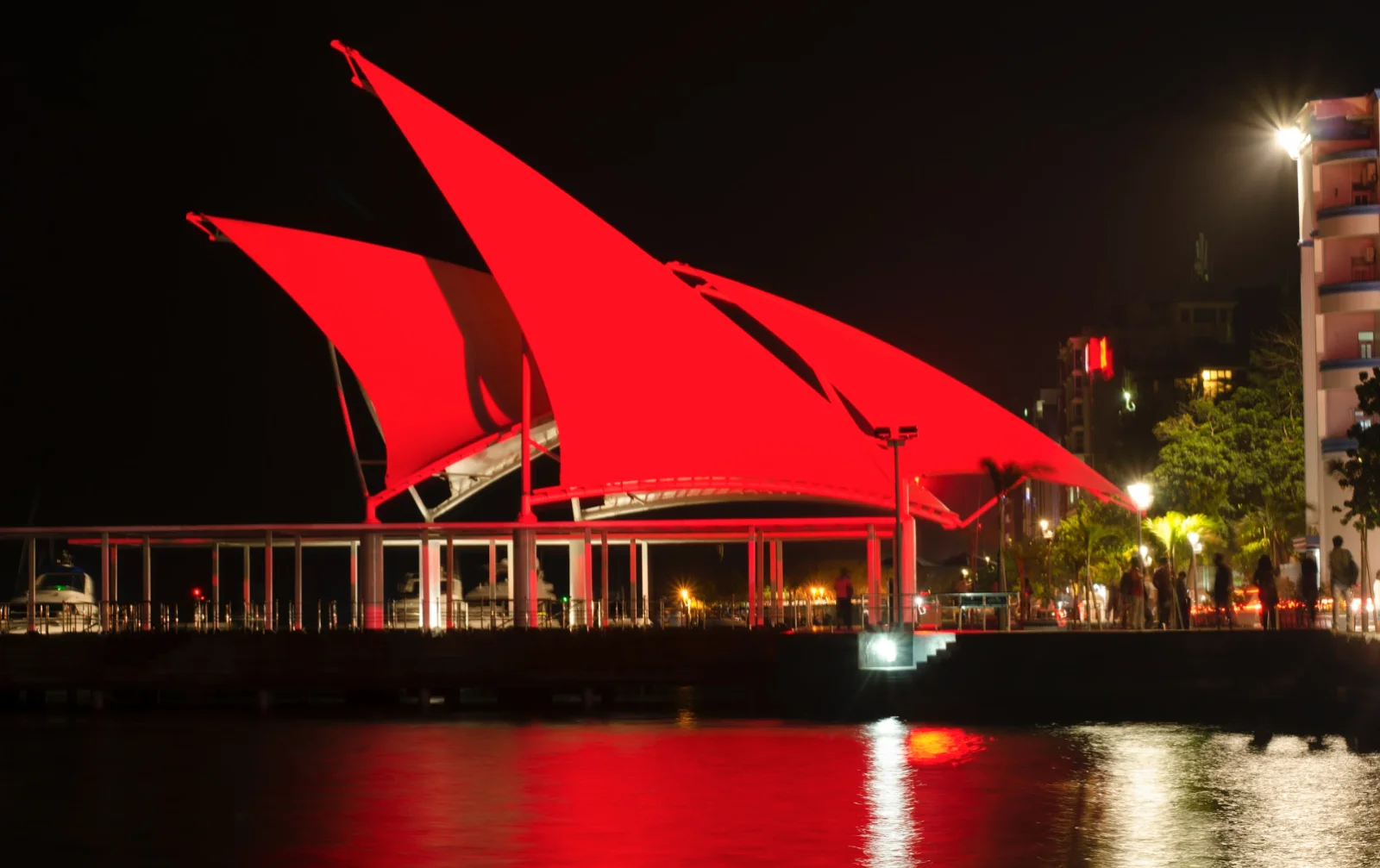 Iconic landmark turns red for World Heart Day
