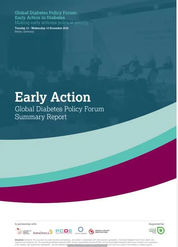 Early Action: Global Diabetes Policy Forum Summary Report