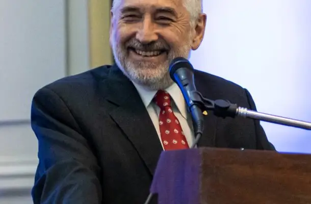Dr Daniel Piñeiro during a speech