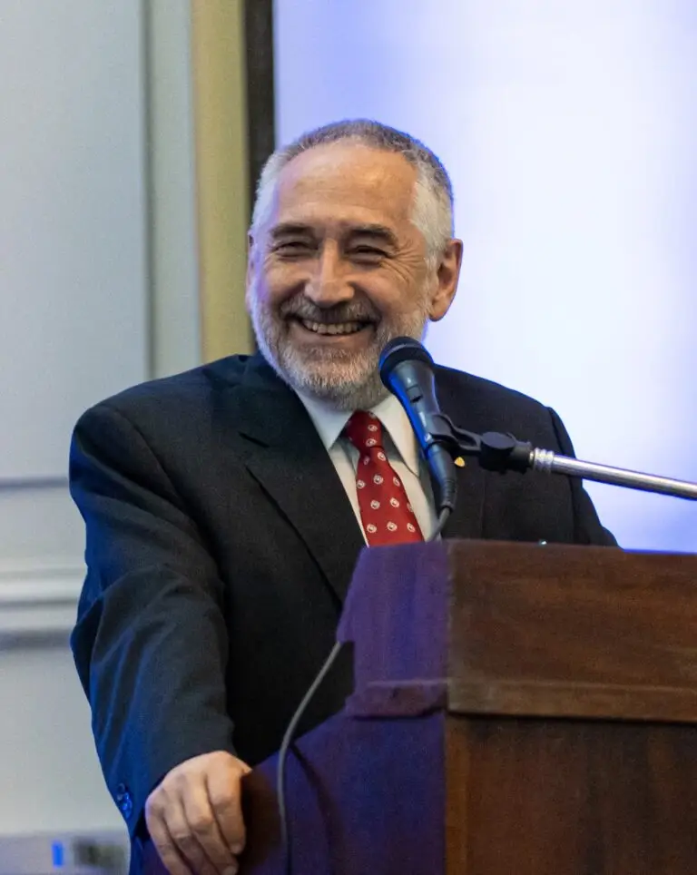 Dr Daniel Piñeiro during a speech