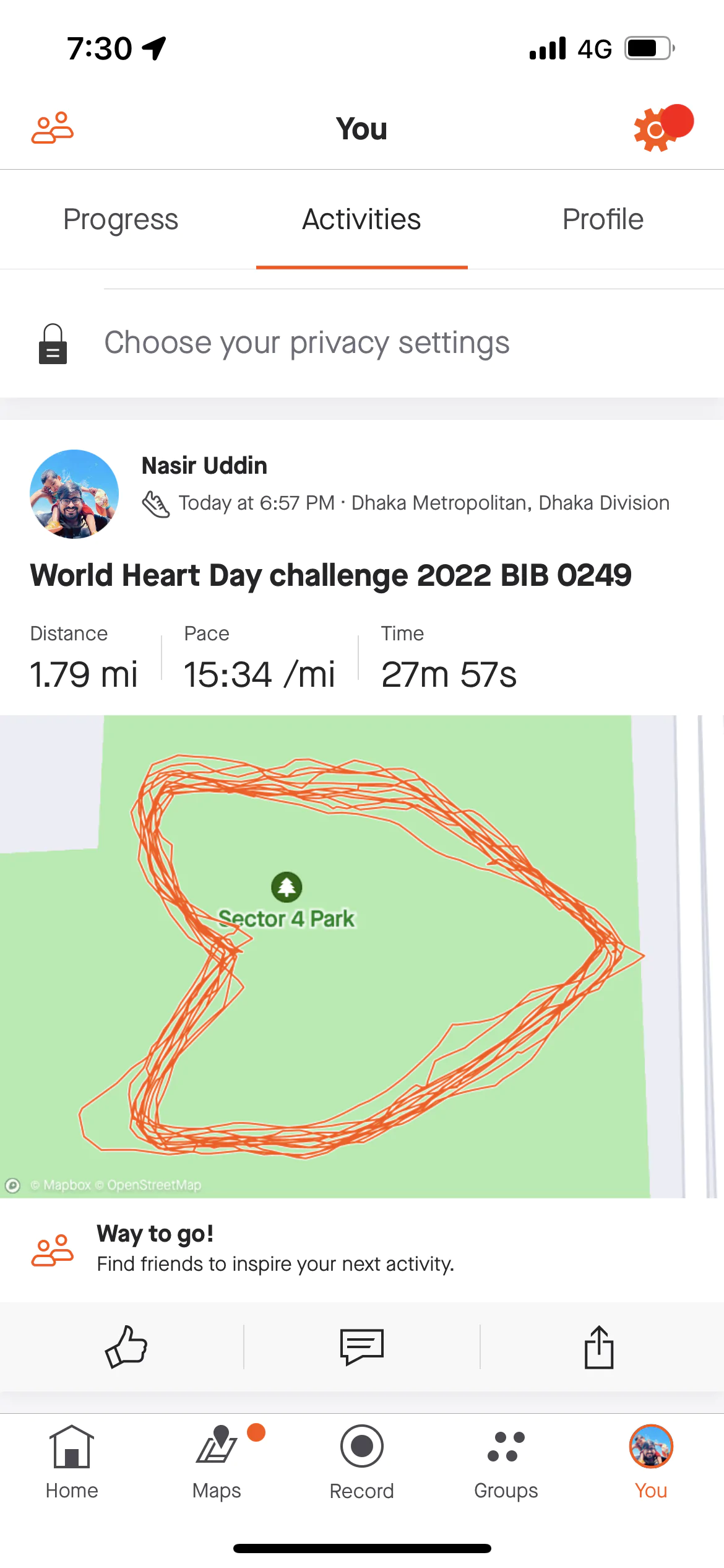 World Heart Day challenge 2022 BIB 0249