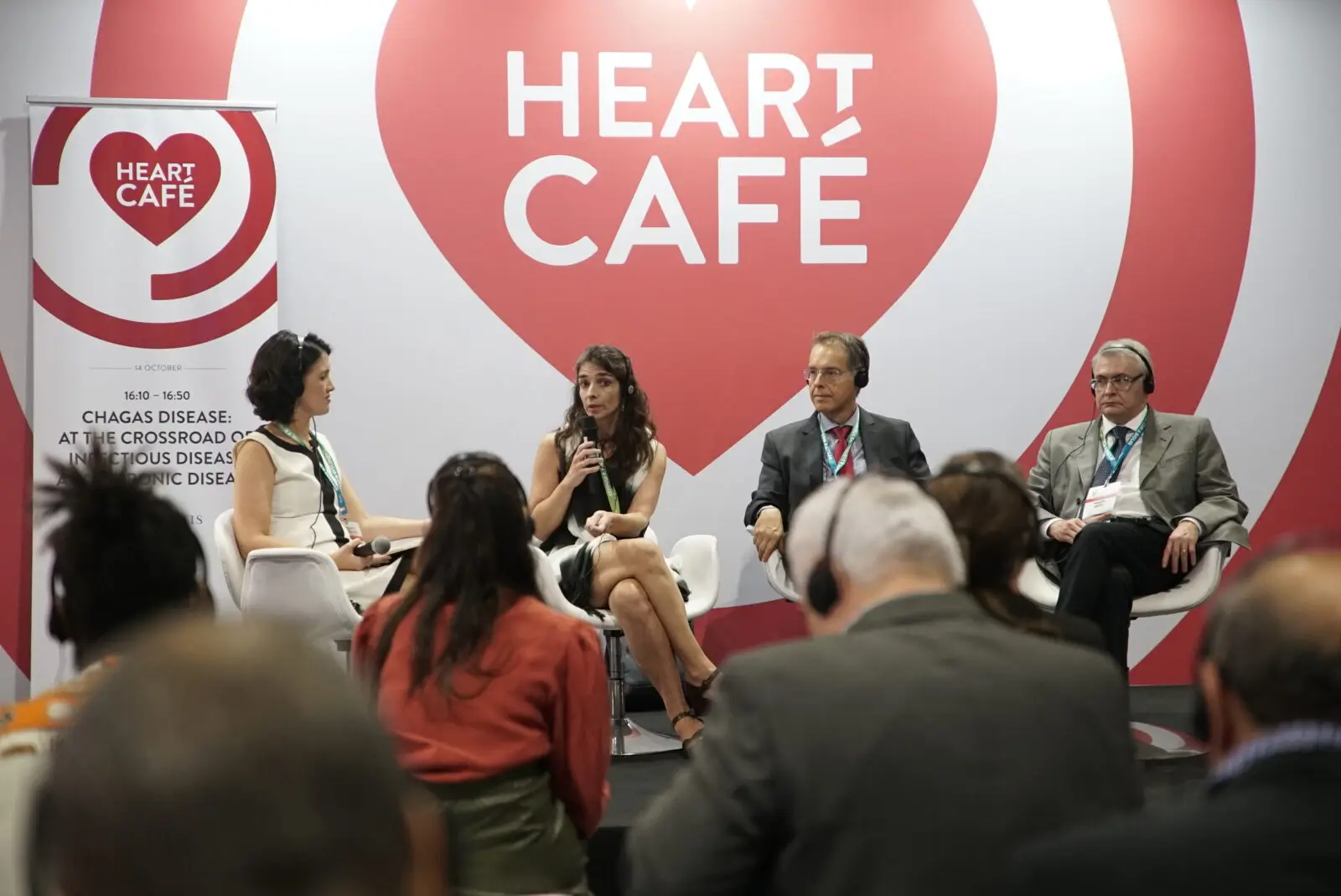 Panel discussion in the Heart Cafe at ACC.23 and World Congress of Cardiology