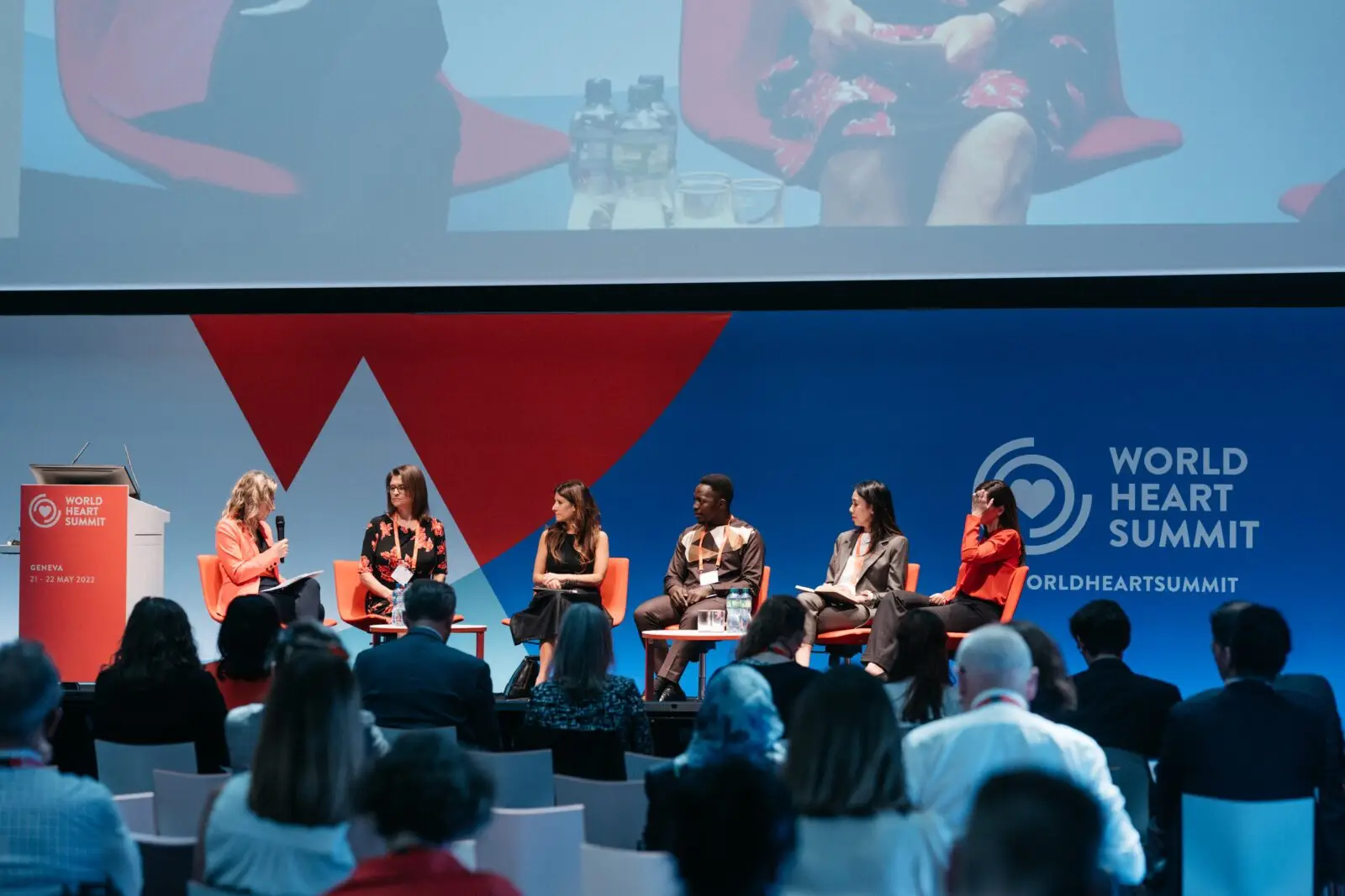 a group panel at the World Heart Summit