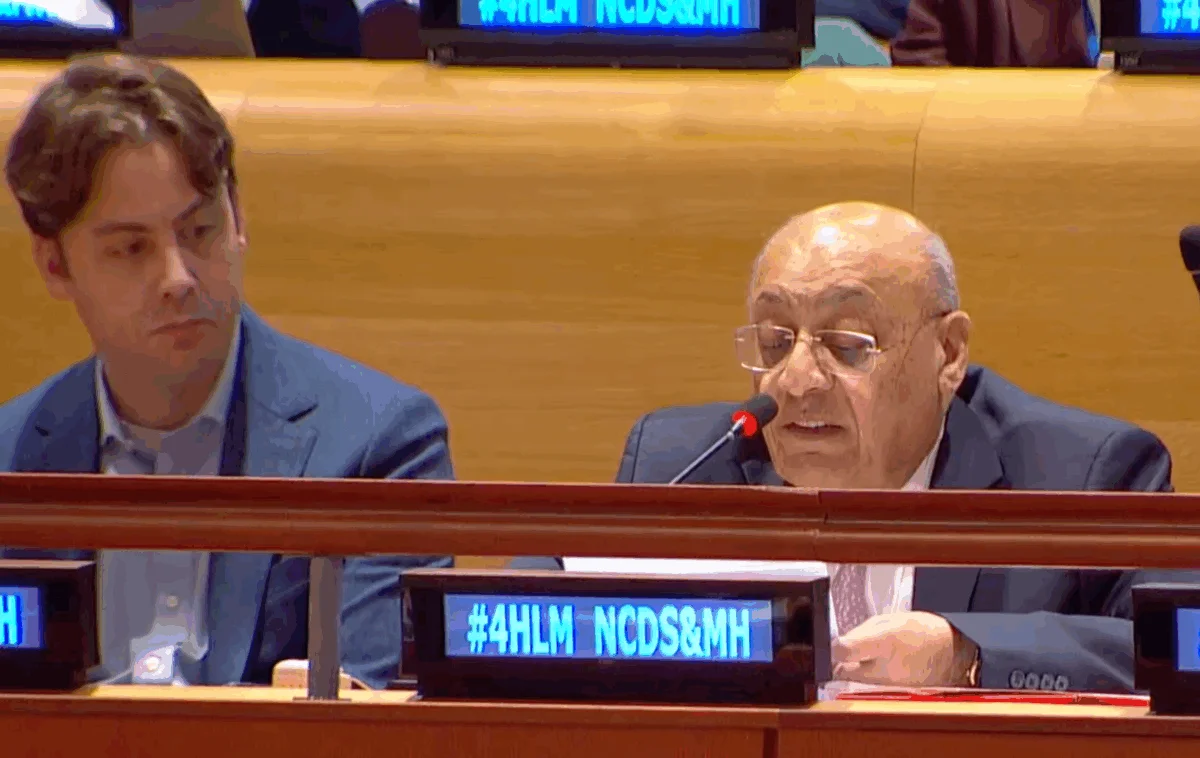 WHF President Prof. Jagat Narula Delivers Key Statement at UN Hearing on NCDs and Mental Health