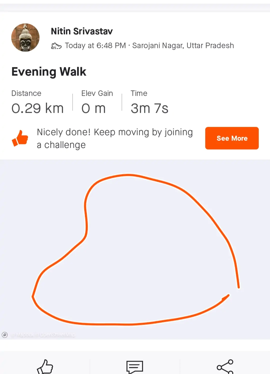 Nitin Srivastav’s Route