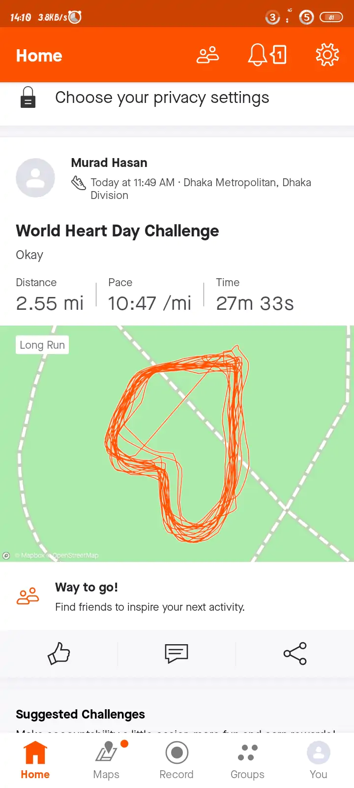 World Heart Day Challenge