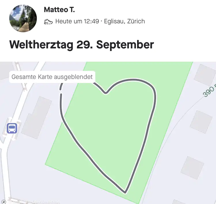 Sportplatz-Herz