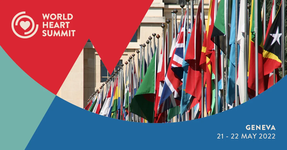 World Heart Summit Geneva 2022 banner