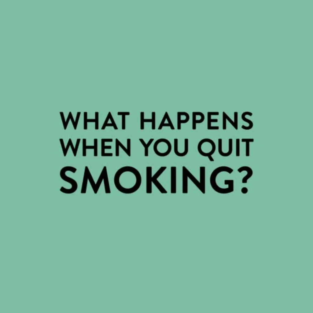 What happens when you quit smoking graphic