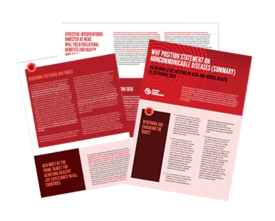 WHF Summary for UN High-Level Meeting (UN HLM) on NCDs and Mental