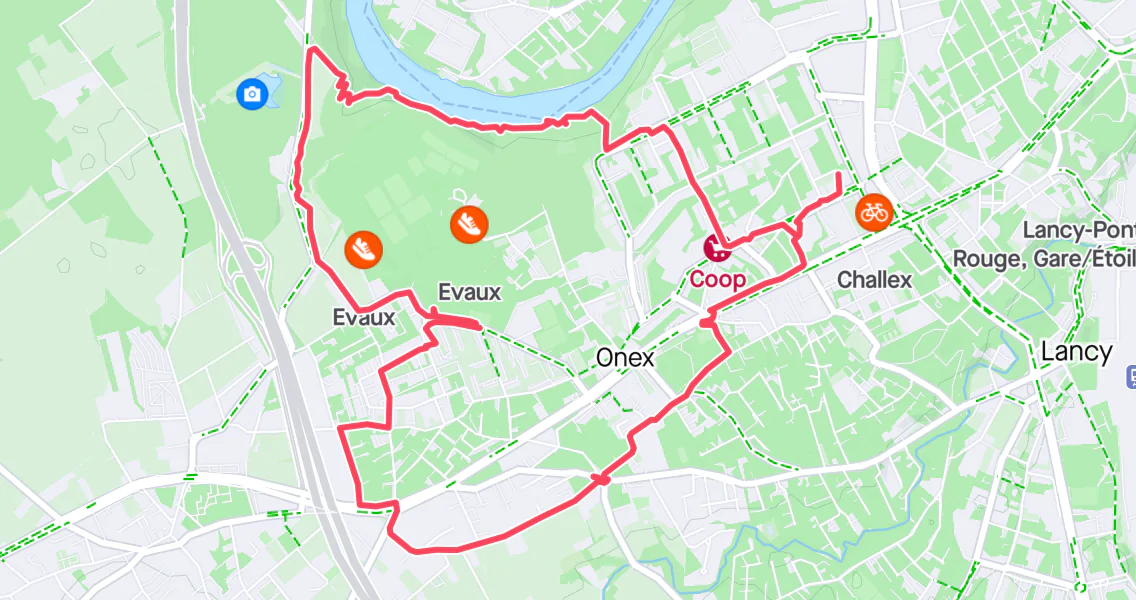 Walk a heart in Onex